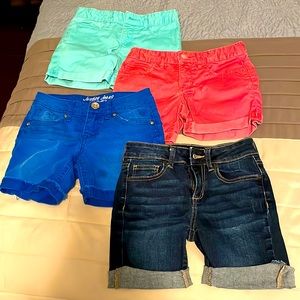 Girls shorts size 8. Justice Just Joes and Gap